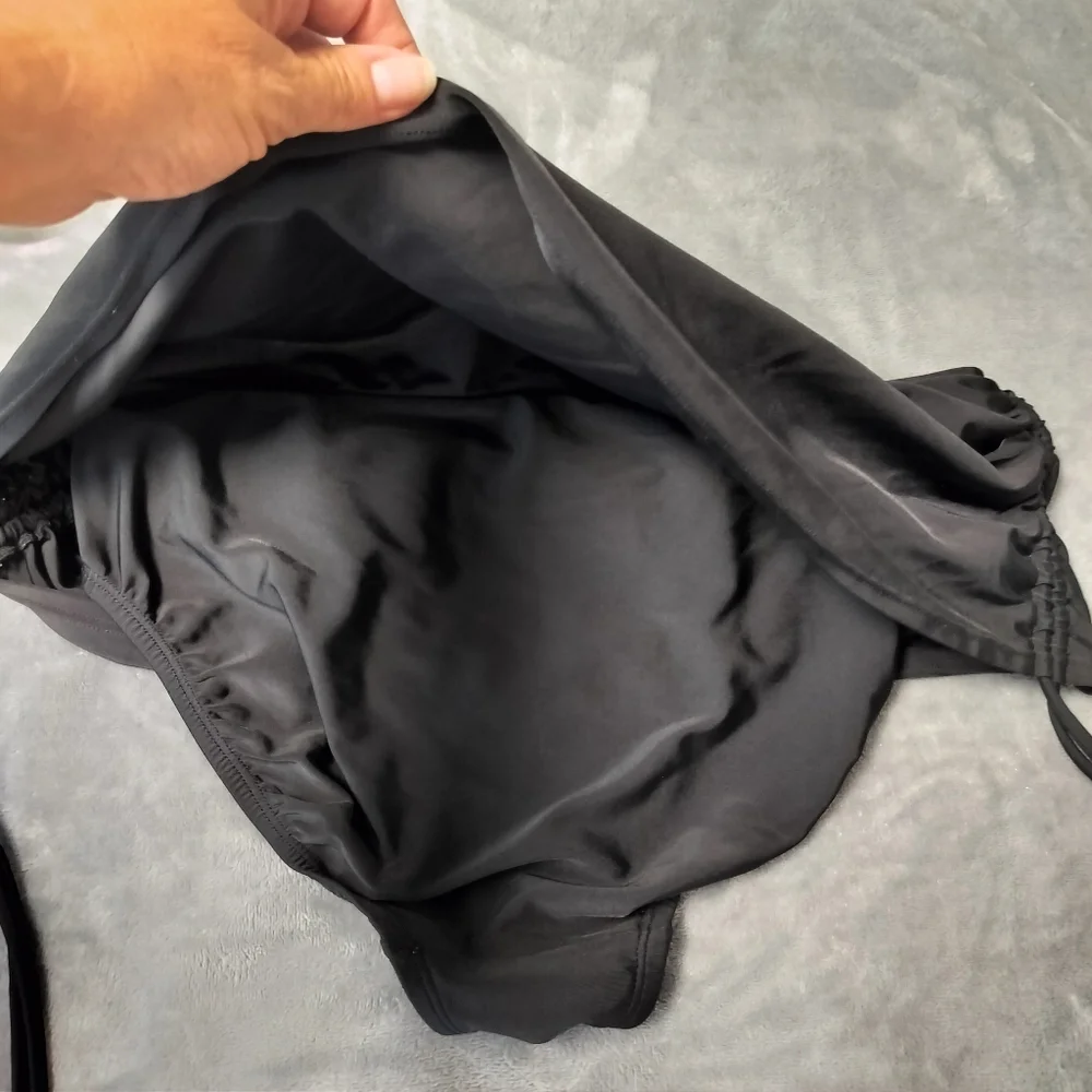 2/$30 Merona Black Bikini Swim Suit Bottoms‎ Womens Size M Beach Pool